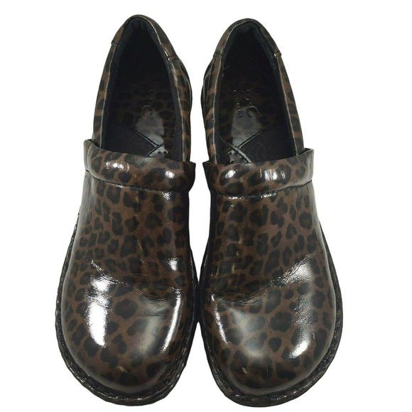 BOC Born Concept Clogs Womens 7.5 Brown Leopard Print BC8638 - Picture 10 of 12